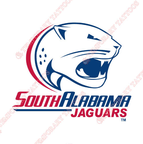 South Alabama Jaguars Customize Temporary Tattoos Stickers NO.6185